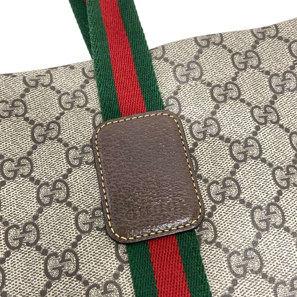 Gucci GG Tender medium tote bag Tote Bag 763287 Gray Dark Brown Multi - Picture 13 of 15